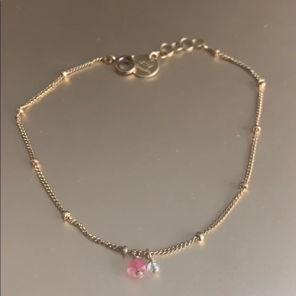 Gold-filled Dainty Bracelet with Floating Stones